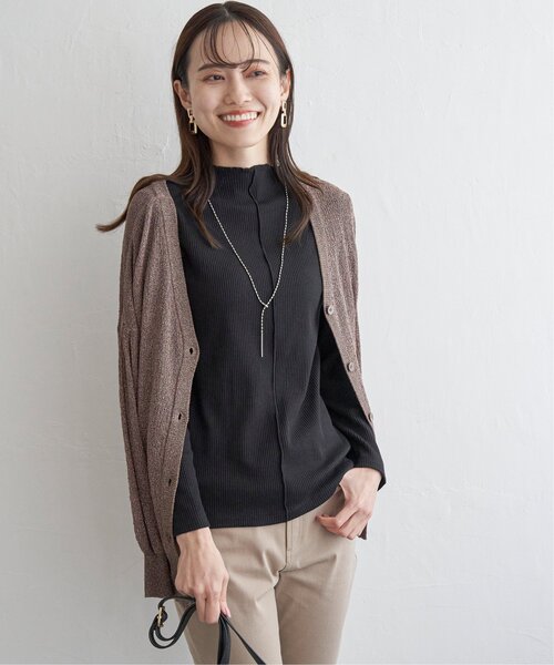 ikka(イッカ)の「前後2WAY三角テレコプルオーバー(Tシャツ/カットソー・レディース・ライトグレー/レッド系その他/オフホワイト/グレー/ダークグリーン/ブラック・S/M/L)」の10枚目の写真