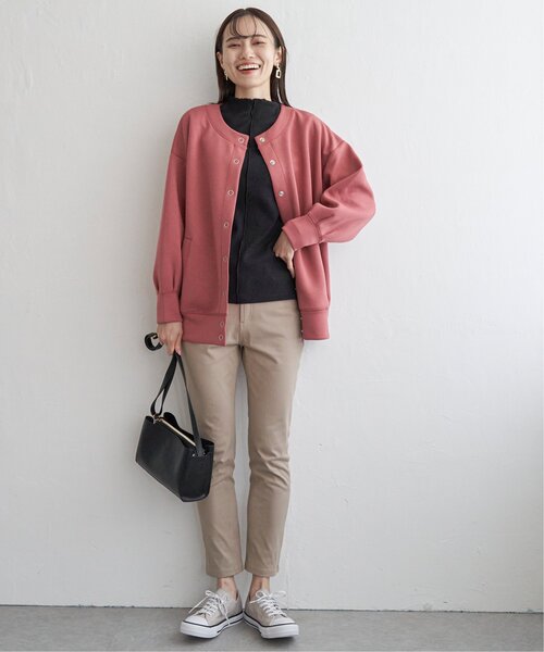 ikka(イッカ)の「前後2WAY三角テレコプルオーバー(Tシャツ/カットソー・レディース・ライトグレー/レッド系その他/オフホワイト/グレー/ダークグリーン/ブラック・S/M/L)」の12枚目の写真