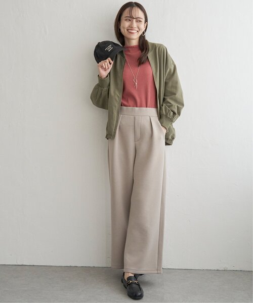 ikka(イッカ)の「前後2WAY三角テレコプルオーバー(Tシャツ/カットソー・レディース・ライトグレー/レッド系その他/オフホワイト/グレー/ダークグリーン/ブラック・S/M/L)」の14枚目の写真