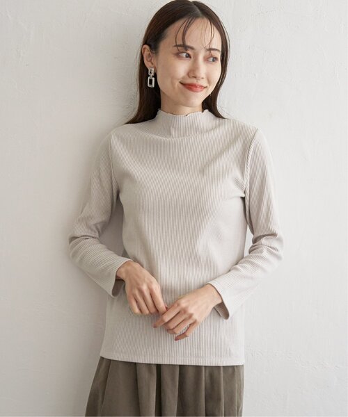 ikka(イッカ)の「前後2WAY三角テレコプルオーバー(Tシャツ/カットソー・レディース・ライトグレー/レッド系その他/オフホワイト/グレー/ダークグリーン/ブラック・S/M/L)」の21枚目の写真