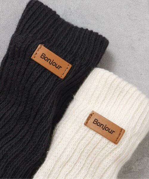 apres les cours（アプレレクール）の「くしゅくしゅベビールーズソックス（ベビーシューズ/ベビーソックス・キッズ・アイボリー/ブラック・12/9）」の4枚目の写真