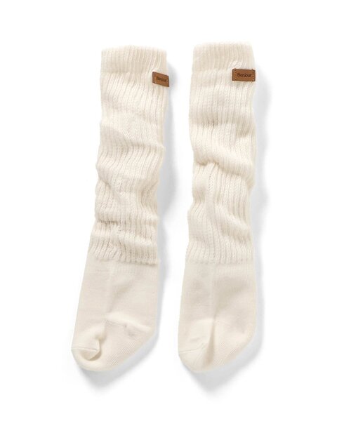 apres les cours（アプレレクール）の「くしゅくしゅベビールーズソックス（ベビーシューズ/ベビーソックス・キッズ・アイボリー/ブラック・12/9）」の9枚目の写真