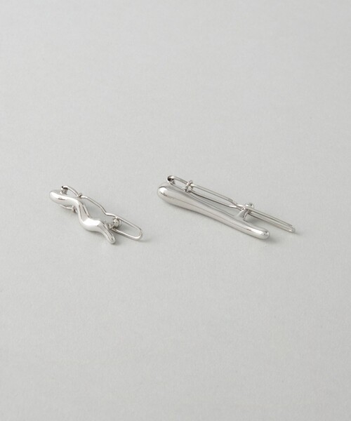 CITEN（シテン）の「＜CITEN＞ ２セットラインクリップ（バレッタ/ヘアクリップ・レディース・シルバー/ゴールド・FREE）」の2枚目の写真