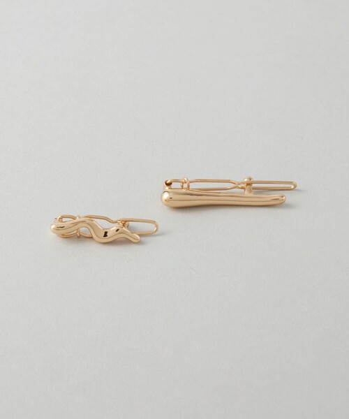 CITEN（シテン）の「＜CITEN＞ ２セットラインクリップ（バレッタ/ヘアクリップ・レディース・シルバー/ゴールド・FREE）」の5枚目の写真