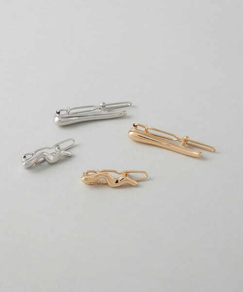 CITEN（シテン）の「＜CITEN＞ ２セットラインクリップ（バレッタ/ヘアクリップ・レディース・シルバー/ゴールド・FREE）」の11枚目の写真