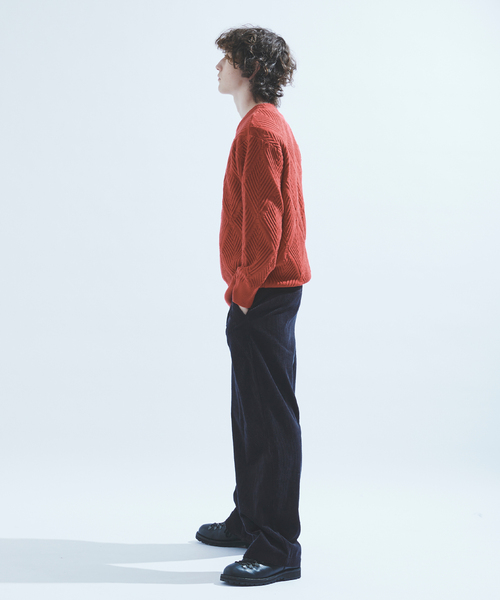 417 EDIFICE（フォーワンセブンエディフィス）の「ダイヤジャガード クルーネックニット（ニット/セーター・メンズ・ホワイト/ブラック/レッド/グリーン/ベージュ/ブルー系その他・MEDIUM/LARGE）」の13枚目の写真