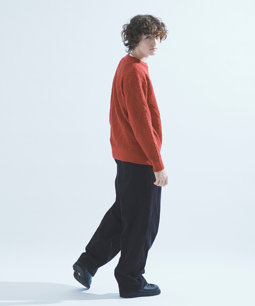 417 EDIFICE（フォーワンセブンエディフィス）の「ダイヤジャガード クルーネックニット（ニット/セーター・メンズ・ホワイト/ブラック/レッド/グリーン/ベージュ/ブルー系その他・MEDIUM/LARGE）」の15枚目の写真