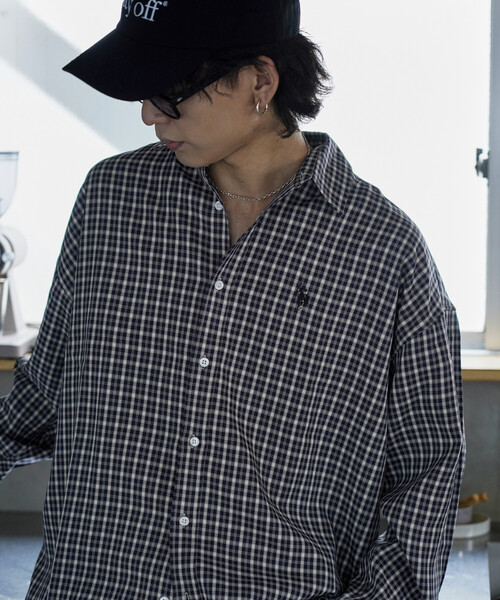 U.S. POLO ASSN.（ユーエスポロアッスン）の「U.S.POLO ASSN./ユーエスポロアッスン 別注 ワンポイントロゴ刺繍シャツ【限定展開】（シャツ/ブラウス・メンズ・グリーン/ベージュ/ブルー系その他/ネイビー/ブラック系その他/ブラック・LARGE/MEDIUM/SMALL）」の10枚目の写真