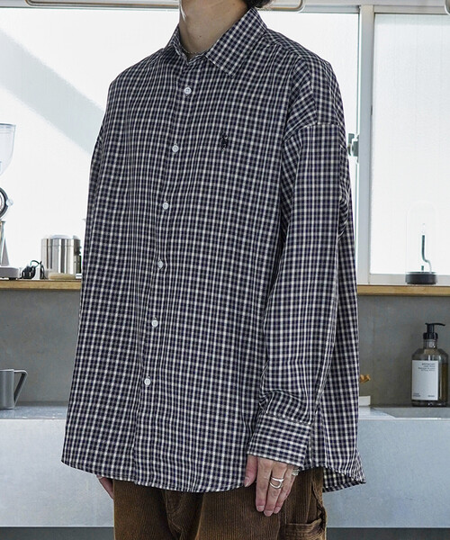 U.S. POLO ASSN.（ユーエスポロアッスン）の「U.S.POLO ASSN./ユーエスポロアッスン 別注 ワンポイントロゴ刺繍シャツ【限定展開】（シャツ/ブラウス・メンズ・グリーン/ベージュ/ブルー系その他/ネイビー/ブラック系その他/ブラック・LARGE/MEDIUM/SMALL）」の14枚目の写真