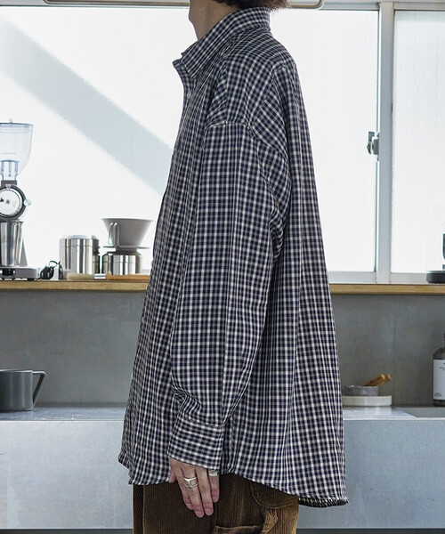 U.S. POLO ASSN.（ユーエスポロアッスン）の「U.S.POLO ASSN./ユーエスポロアッスン 別注 ワンポイントロゴ刺繍シャツ【限定展開】（シャツ/ブラウス・メンズ・グリーン/ベージュ/ブルー系その他/ネイビー/ブラック系その他/ブラック・LARGE/MEDIUM/SMALL）」の15枚目の写真