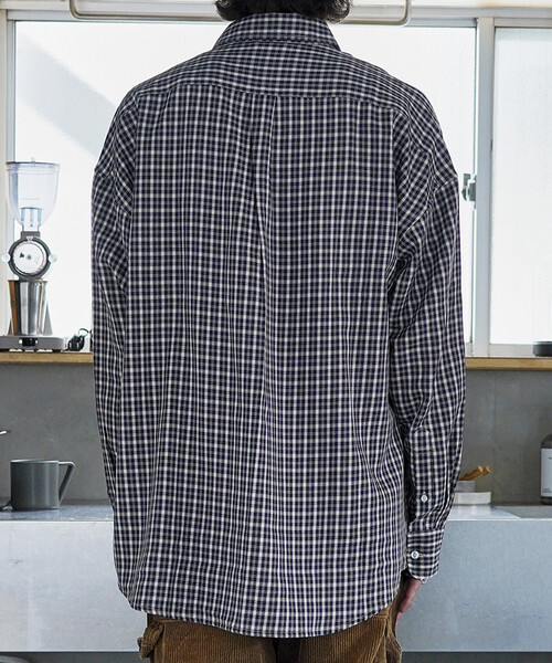 U.S. POLO ASSN.（ユーエスポロアッスン）の「U.S.POLO ASSN./ユーエスポロアッスン 別注 ワンポイントロゴ刺繍シャツ【限定展開】（シャツ/ブラウス・メンズ・グリーン/ベージュ/ブルー系その他/ネイビー/ブラック系その他/ブラック・LARGE/MEDIUM/SMALL）」の16枚目の写真