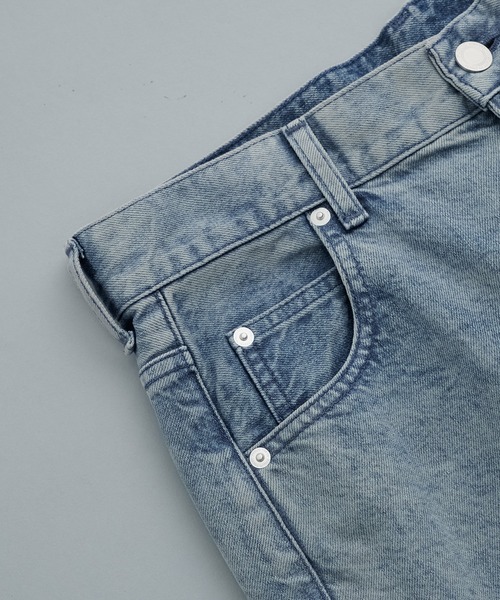 PUBLIC TOKYO(パブリックトウキョウ)の「PUBLIC DENIM リラックスワイドヴィンテージライクデニムパンツ(デニムパンツ・メンズ・ライトインディゴブルー/ブルー系その他/ブラック・1/2/3)」の9枚目の写真