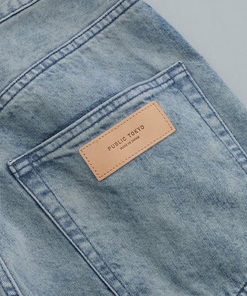 PUBLIC TOKYO(パブリックトウキョウ)の「PUBLIC DENIM リラックスワイドヴィンテージライクデニムパンツ(デニムパンツ・メンズ・ライトインディゴブルー/ブルー系その他/ブラック・1/2/3)」の13枚目の写真
