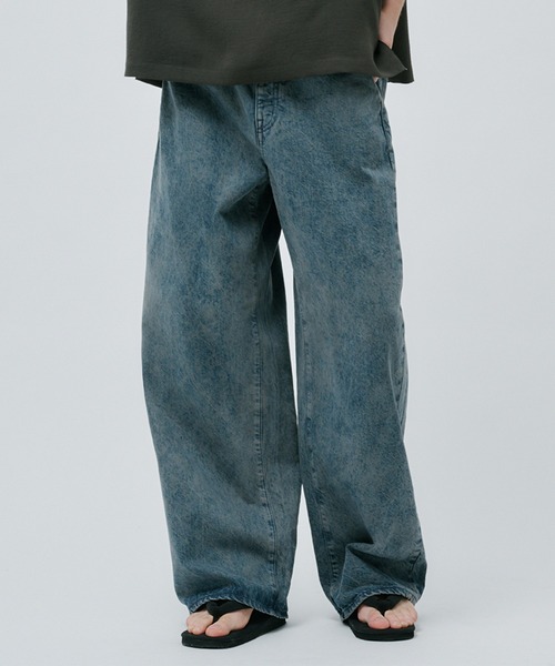 パンツ public tokyo buggy denim PUBLIC TOKYO ジーンズ DENIM 立体裁断ワイドバギーパンツ