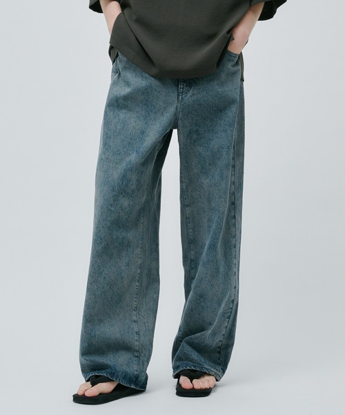 パンツ PUBLIC TOKYO / PUBLIC DENIM ACTIVE PUBLIC DENIM リラックスワイドヴィンテージライクデニムパンツ