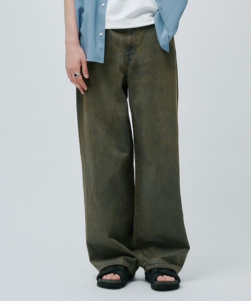 パンツ public tokyo buggy denim PUBLIC DENIM 立体裁断ワイドバギーパンツ（デニムパンツ