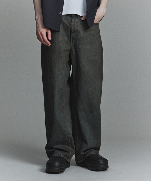 パンツ public tokyo buggy denim PUBLIC DENIM 立体裁断ワイドバギーパンツ（デニムパンツ