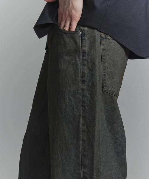 PUBLIC TOKYO（パブリックトウキョウ）の「PUBLIC DENIM リラックスワイドヴィンテージライクデニムパンツ　/日本製/岡山デニム/ルーズ/セットアップブリーチ/オーバーダイ（デニムパンツ・メンズ・ライトインディゴブルー/ブルー系その他/ブラック・1/2/3）」の12枚目の写真
