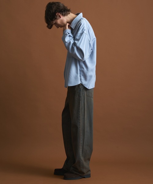 【PUBLIC DENIM】リラックスワイドヴィンテージライクデニムパンツ PUBLIC DENIM リラックスワイドヴィンテージライクデニムパンツ