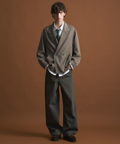 PUBLIC TOKYO（パブリックトウキョウ）の「PUBLIC DENIM リラックスワイドヴィンテージライクデニムパンツ　/日本製/岡山デニム/ルーズ/セットアップブリーチ/オーバーダイ（デニムパンツ・メンズ・ライトインディゴブルー/ブルー系その他/ブラック・1/2/3）」の9枚目の写真
