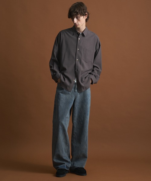 PUBLIC TOKYO(パブリックトウキョウ)の「PUBLIC DENIM リラックスワイドヴィンテージライクデニムパンツ(デニムパンツ・メンズ・ライトインディゴブルー/ブルー系その他/ブラック・1/2/3)」の21枚目の写真