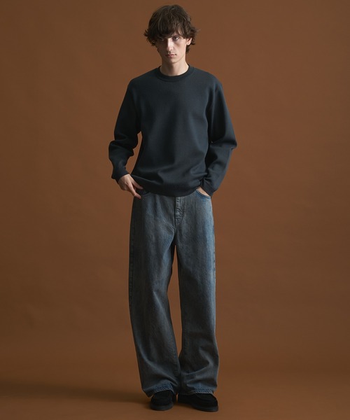 PUBLIC DENIM リラックスワイドヴィンテージライクデニムパンツ PUBLIC DENIM リラックスワイドヴィンテージライクデニムパンツ