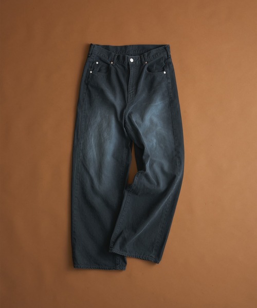 PUBLIC DENIM リラックスワイドヴィンテージライクデニムパンツ