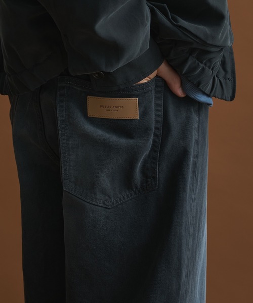 【PUBLIC DENIM】リラックスワイドヴィンテージライクデニムパンツ PUBLIC TOKYO ジーンズ DENIM リラックスワイドヴィンテージ