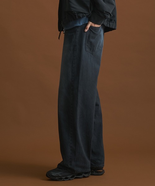 セール】PUBLIC DENIM リラックスワイドヴィンテージライクデニム