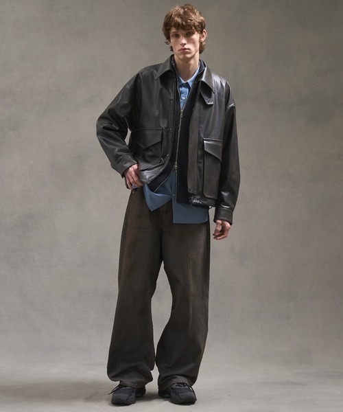 PUBLIC TOKYO（パブリックトウキョウ）の「PUBLIC DENIM リラックスワイドヴィンテージライクデニムパンツ　/日本製/岡山デニム/ルーズ/セットアップブリーチ/オーバーダイ（デニムパンツ・メンズ・ライトインディゴブルー/ブルー系その他/ブラック・1/2/3）」の18枚目の写真