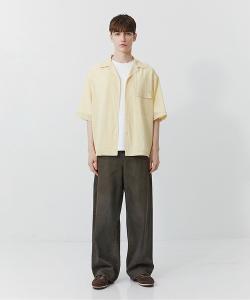 PUBLIC DENIM リラックスワイドヴィンテージライクデニムパンツ /日本