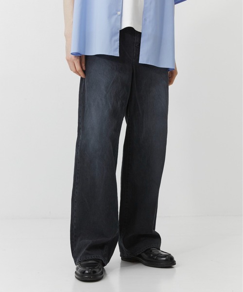 PUBLIC DENIM リラックスワイドヴィンテージライクデニムパンツ /日本