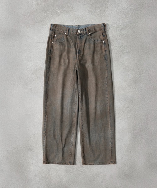 PUBLIC DENIM リラックスワイドヴィンテージライクデニムパンツ /日本