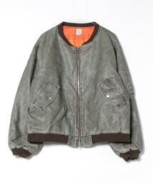 JUGLANS（ユグランス）の「Revo. MA-1 パターン　パデッドウォッシャーPUブルゾン（MA-1）」