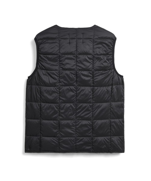 TAION（タイオン）の「【TAION(タイオン)】〈ウィメンズ〉ベーシック クルーネックボタン インナーダウンベスト（ダウンベスト・レディース・ブラック/チョコ/オフホワイト/ネイビー/チャコール/ダークネイビー/カーキ/サンドベージュ/レオパード/ライトグレー/ラベンダー/ダークオリーブ/グレー/チャコールグレー・XL/M/L/S/2XL）」の20枚目の写真