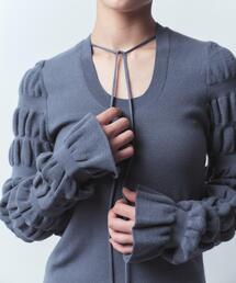 CODE A（コードエー）の「gathered sleeves knit（ニット/セーター）」