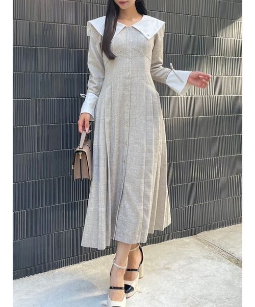 POLO BCS コラボ】ビッグカラーサイドプリーツワンピース（ワンピース