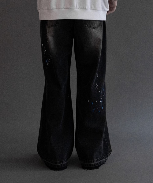PHILTHEORY（フィルセオリー）の「Gimmick damage paint denim