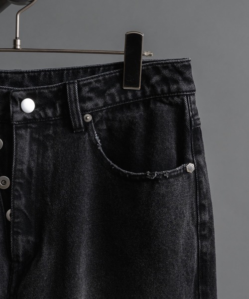PHILTHEORY（フィルセオリー）の「Gimmick damage paint denim pants