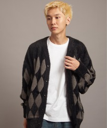JACKROSE | JE DIA/ARGYLE JQ SHAGGY KNIT CARDIGAN(カーディガン/ボレロ)