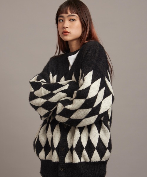 JACKROSE（ジャックローズ）の「JE DIA/ARGYLE JQ SHAGGY KNIT CARDIGAN（カーディガン/ボレロ・メンズ・その他4/その他3/その他2/その他1・M/L）」の7枚目の写真