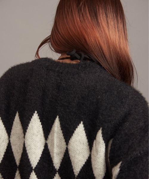 JACKROSE（ジャックローズ）の「JE DIA/ARGYLE JQ SHAGGY KNIT CARDIGAN（カーディガン/ボレロ・メンズ・その他4/その他3/その他2/その他1・M/L）」の6枚目の写真