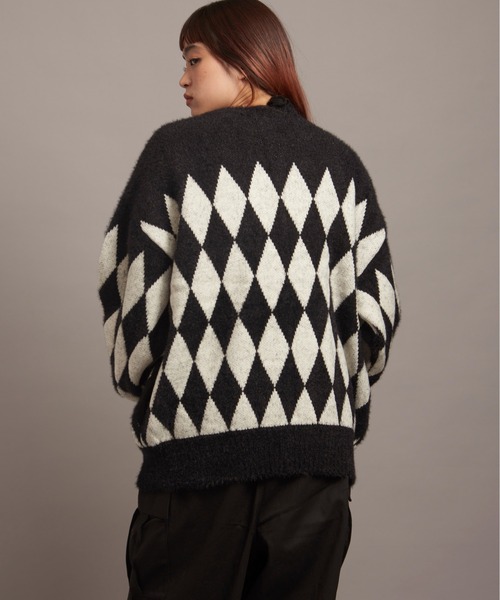 JACKROSE（ジャックローズ）の「JE DIA/ARGYLE JQ SHAGGY KNIT CARDIGAN（カーディガン/ボレロ・メンズ・その他4/その他3/その他2/その他1・M/L）」の15枚目の写真