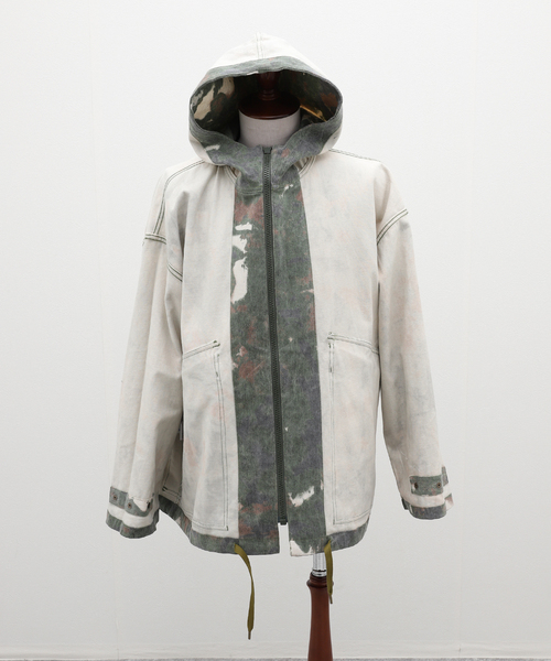 ジャケット・アウター Gurank Mountain parka ( Camouflage ) Gurank - Mountain parka camouflage - BLUE NEON