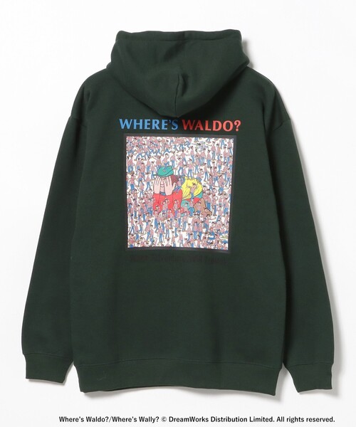 BEAMS T（ビームスティー）の「BEAMS T / WHERE’S WALLY? スウェット フーディ（スウェット・メンズ・グレー/グリーン・S/M/L/XL）」の9枚目の写真