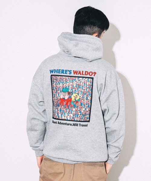 BEAMS T（ビームスティー）の「BEAMS T / WHERE’S WALLY? スウェット フーディ（スウェット・メンズ・グレー/グリーン・S/M/L/XL）」の12枚目の写真