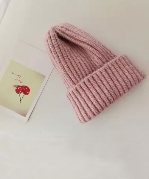 Bambin(ボンバン)の「【 Bambin / ボンバン 】 カラバリ豊富 ニットキャップ / ニット帽(ニットキャップ/ビーニー・キッズ・パープル/イエロー/オレンジ/グリーン/ピンク/レッド/グレー/ブルー/アイボリー/ブラック/ライトグレー・FREE)」の10枚目の写真