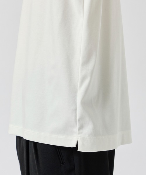 STUDIOUS（ステュディオス）の「【STUDIOUS】BEYOND THE HERE Tシャツ 接触冷感（Tシャツ/カットソー・メンズ・ブラック/ホワイト・1/2）」の8枚目の写真