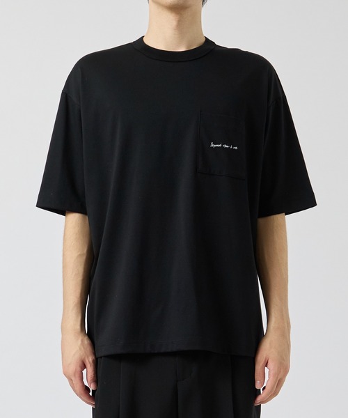 STUDIOUS（ステュディオス）の「【STUDIOUS】BEYOND THE HERE Tシャツ 接触冷感（Tシャツ/カットソー・メンズ・ブラック/ホワイト・1/2）」の11枚目の写真
