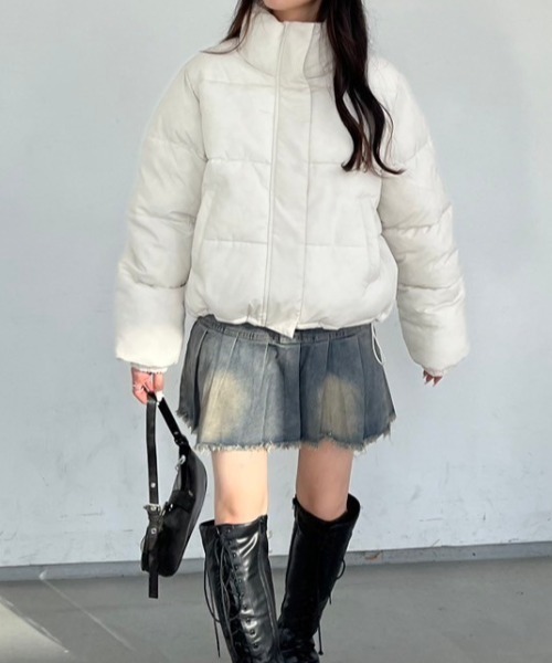 セール】ショート丈中綿パディングブルゾン（ブルゾン）｜nemne store